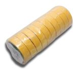 Nitto Insulation Tape 20m x 19mm - Yellow 10 Pack