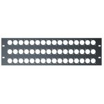 QuikLok RS297 3-U rack panel with mounting holes for 48 XLR connectors
