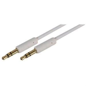CABLE, 3.5MM STEREO PLUG, 3FT, WHITE
