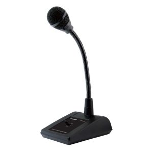 Dynamic Paging Desktop Mic with Base - front view