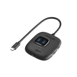 PROMATE 4-In-1 Ultra-Fast Hub With USB-A Input. Includes 4 X USB-A