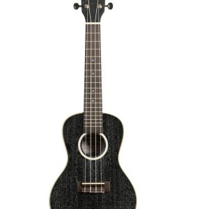Kala All Solid Salt & Pepper Doghair Mahogany Concert Ukulele with Bag