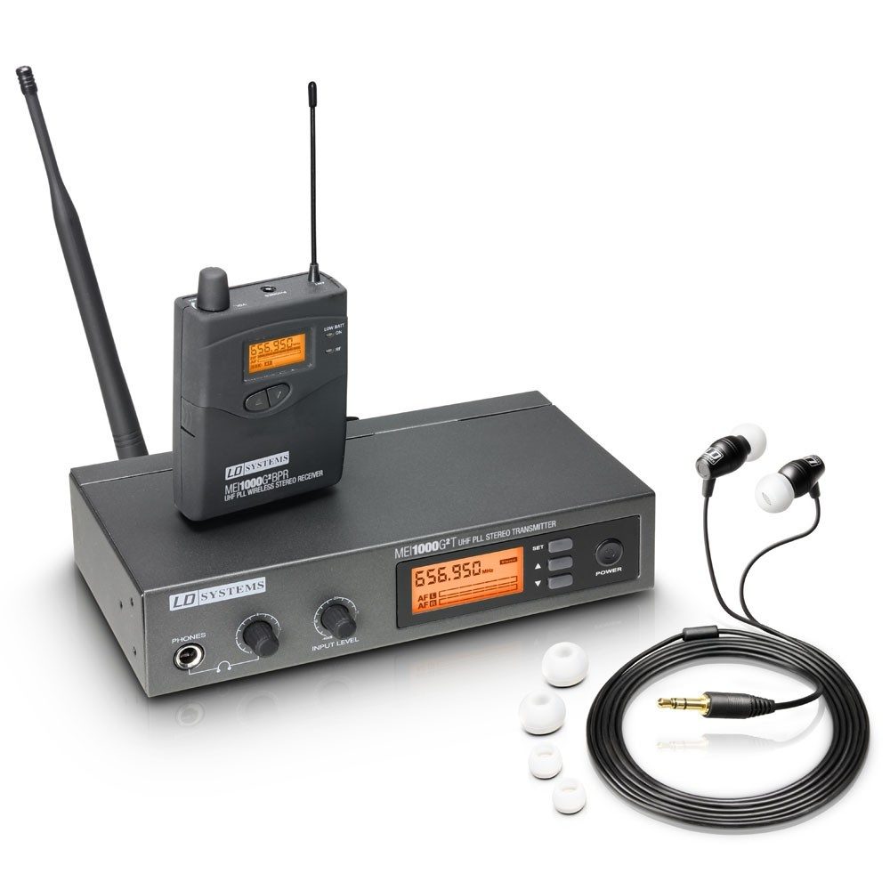 LD System MEI 1000G2 Band 6 Wireless Stereo In Ear Monitoring System With Earbuds
