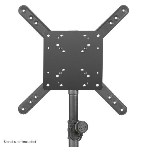 35 mm Pole Mount LCD TV Monitor Bracket with 7 VESA Hole Patterns - front view