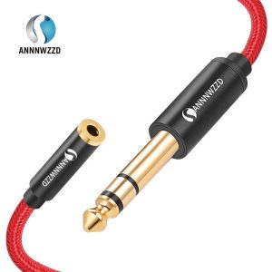 6.5mm TRS to 3.5mm Socket Extension/Conveter Cable ANNNWZZD 5m