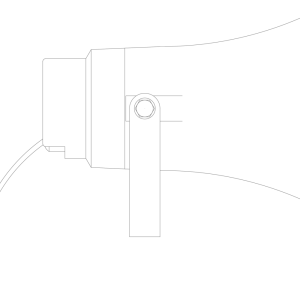 AUDAC Compression Horn Loudspeaker 15W 100V - product photo