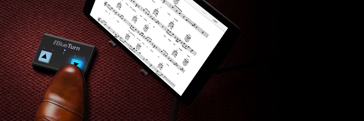 IK Multimedia iRig BlueTurn - Wireless Bluetooth Page Turner - product photo
