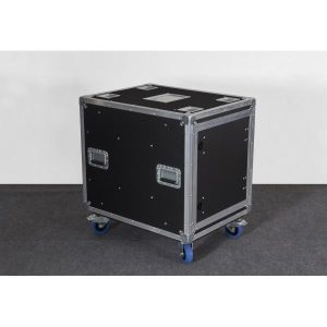 ShowCase -12RU Slam rack case on wheels - front view