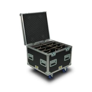 ShowCase - 8 x Slimpar pro H/Q or Similar, 8 dividers - front view